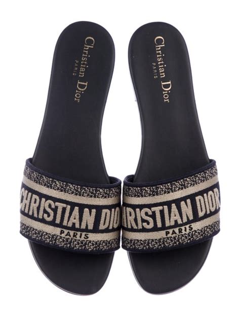 christian dior black and white slides|Christian Dior slides cheap.